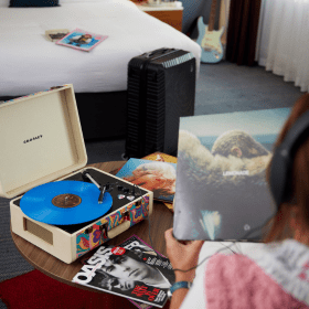Blue Vinyl on record player