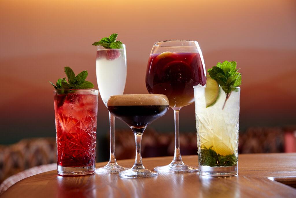 Cocktails served at The Cumberland Hotel bar